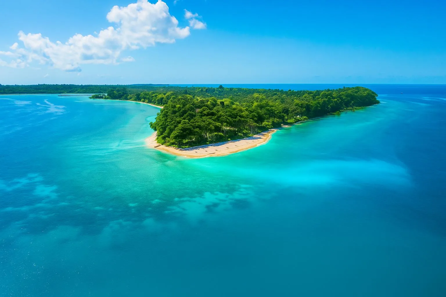 Turquoise waters of the Andaman Sea