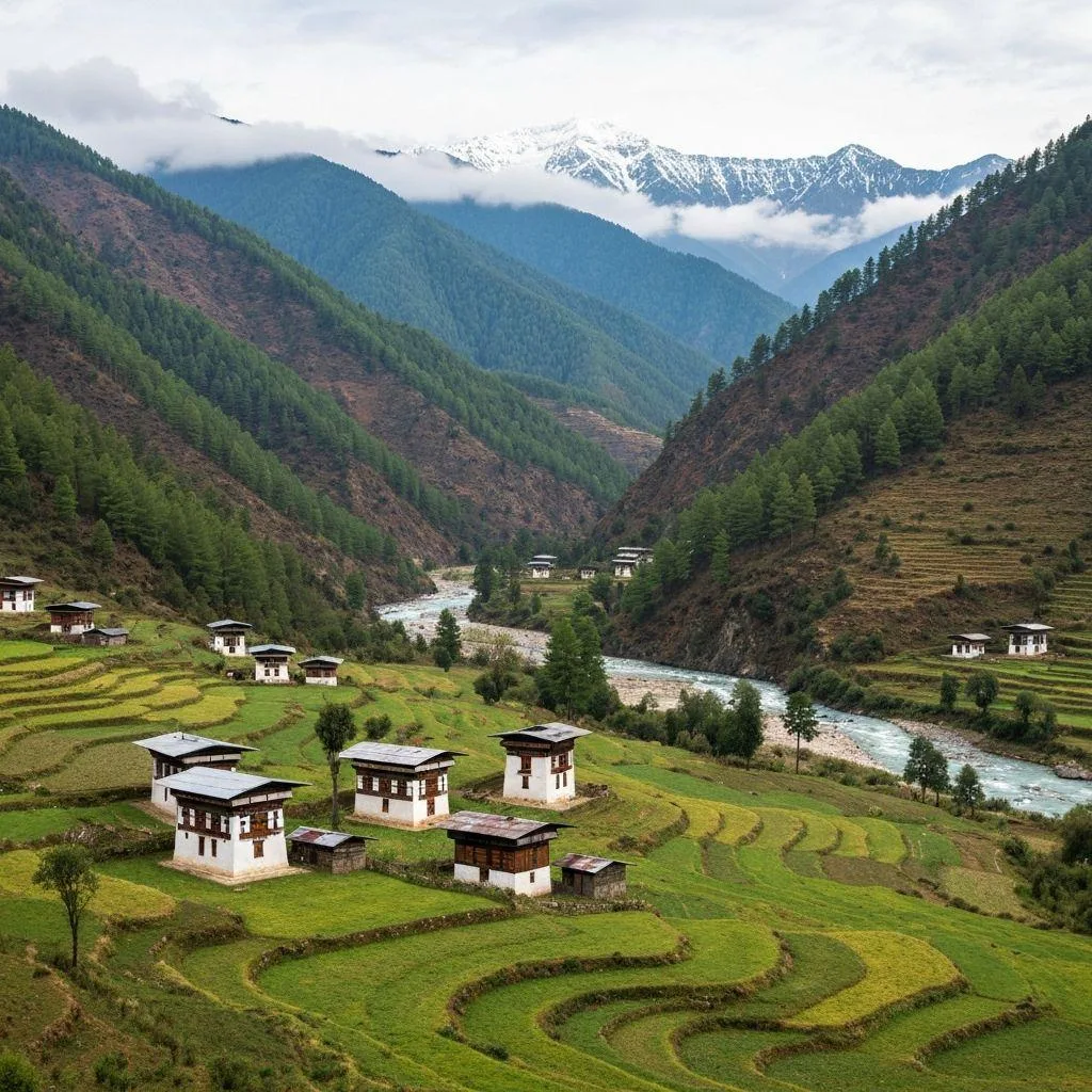 Scenic drive Punakha to Paro